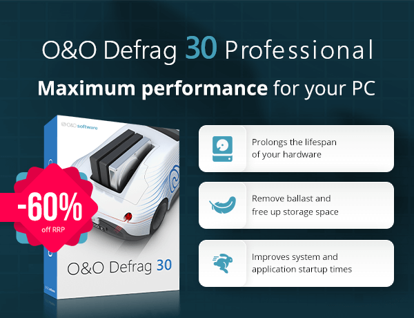 O&O Defrag 30 | Maximum performance for your PC