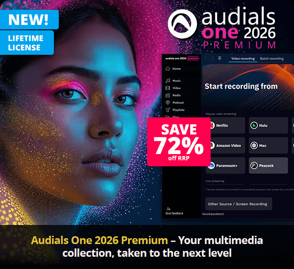 Audials One 2026 Premium – Your multimedia collection, taken to the next level