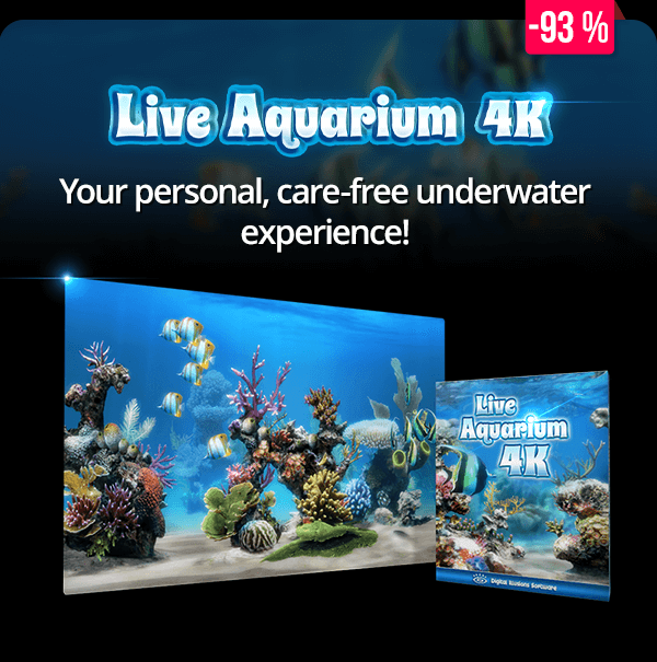 Live Aquarium 4K | Your personal, care-free underwater experience!