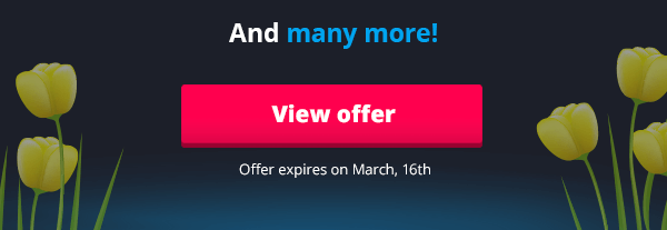 Our springtime offers for you!