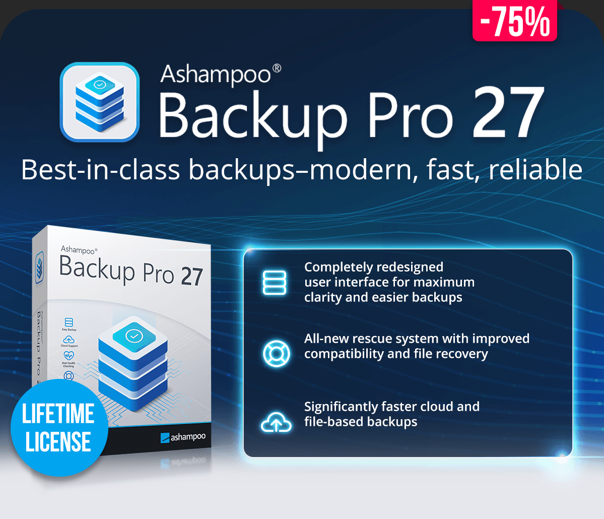 Ashampoo® Backup Pro 27 | Your complete backup tool for maximum data security!