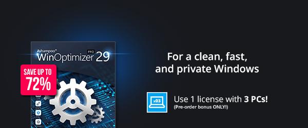 Ashampoo® WinOptimizer Pro 29 | For a clean, fast, and private Windows