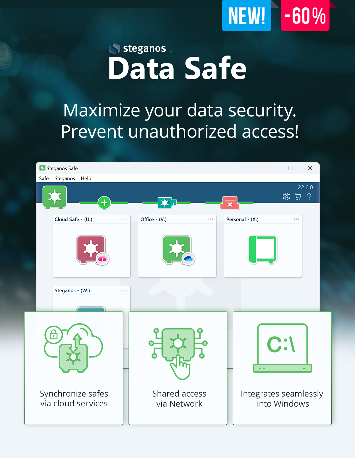 Data Safe | Maximize your data security. Prevent unauthorized access!