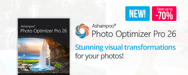 Ashampoo® Photo Optimizer Pro 26 | Brilliant photos in a single click