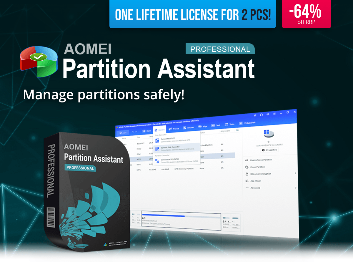 AOMEI Partition Assistant | Manage partitions safely!