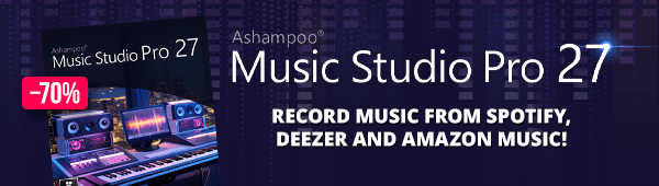 Ashampoo® Music Studio Pro 27 | Edit, produce, cut and mix