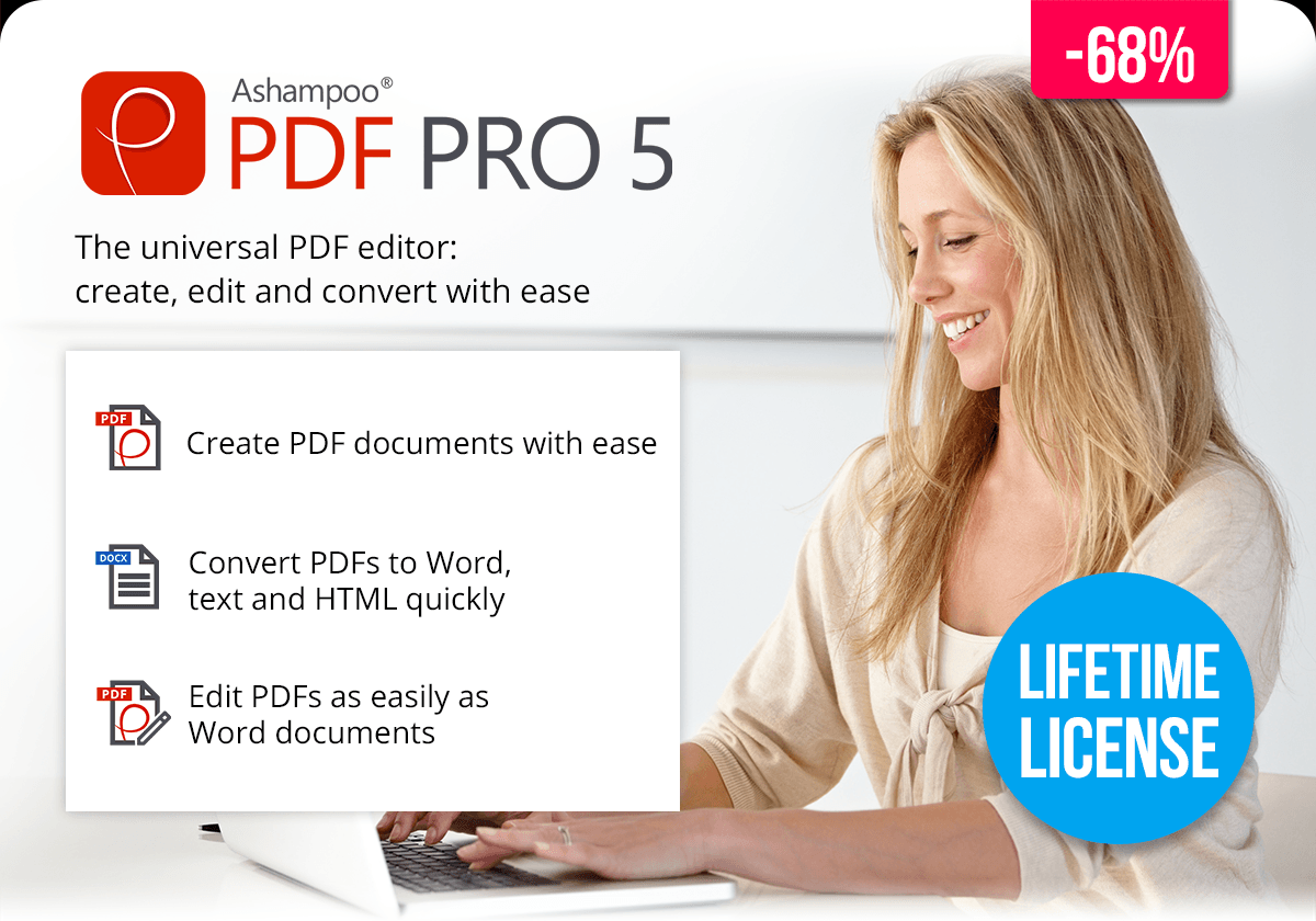 Ashampoo® PDF Pro 5 | The universal PDF editor - create, edit and convert with ease