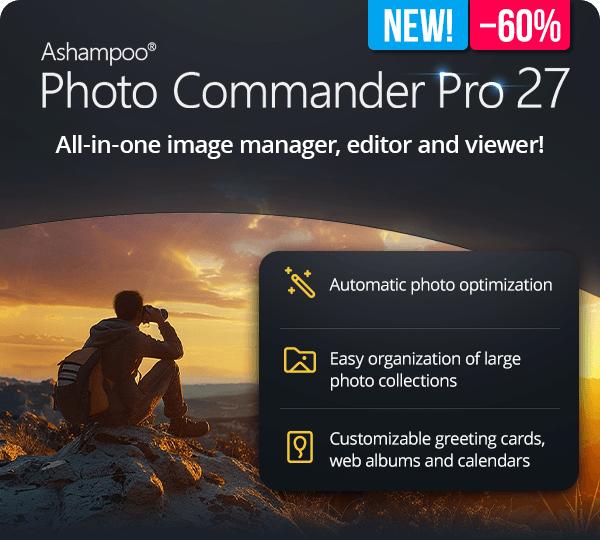 Ashampoo® Photo Commander Pro 27 | All-in-one image manager, editor and viewer!