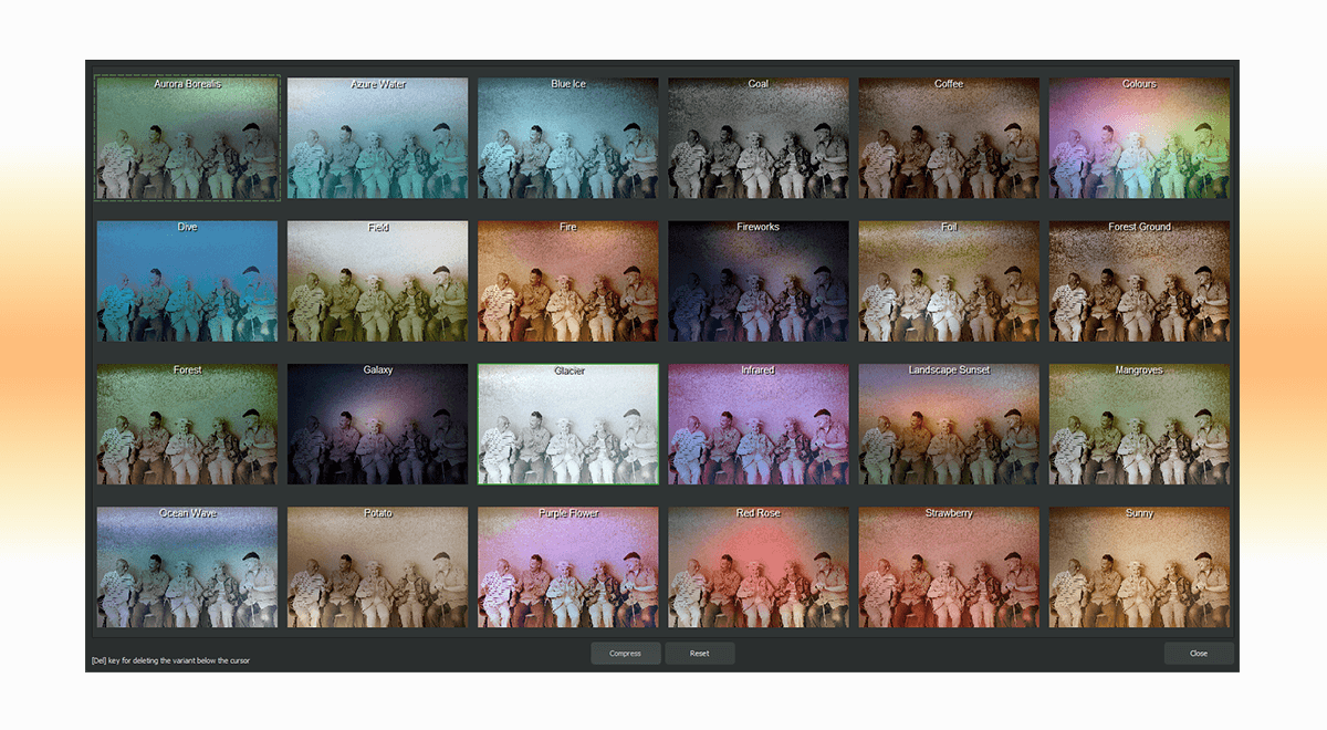 Screenshot: Preview – Style Library