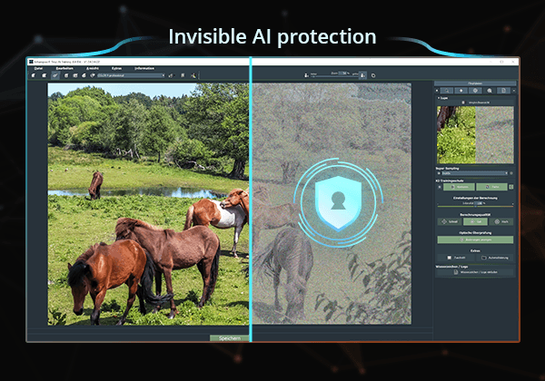 (screenshot showing Invisible AI protection)